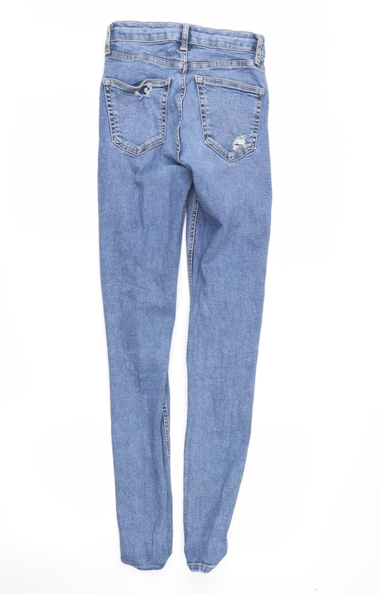 Moto Womens Blue   Skinny Jeans Size 25 in L28 in