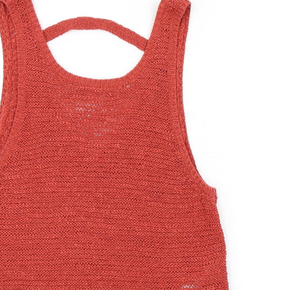 Newlook Womens Orange   Basic Tank Size 8