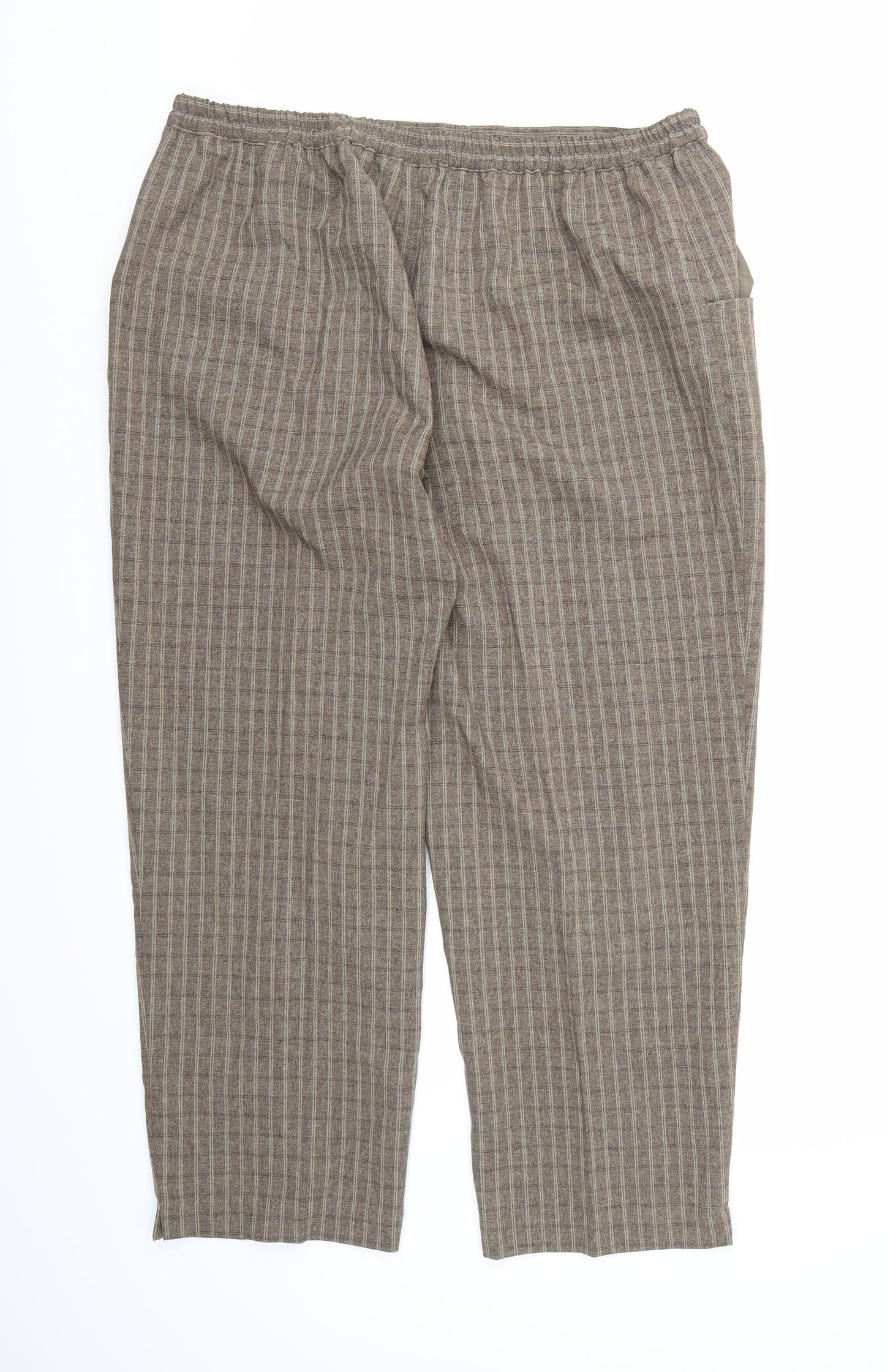 Womens UK Size 18 Essential Collection Regular Fit  Brown Trousers