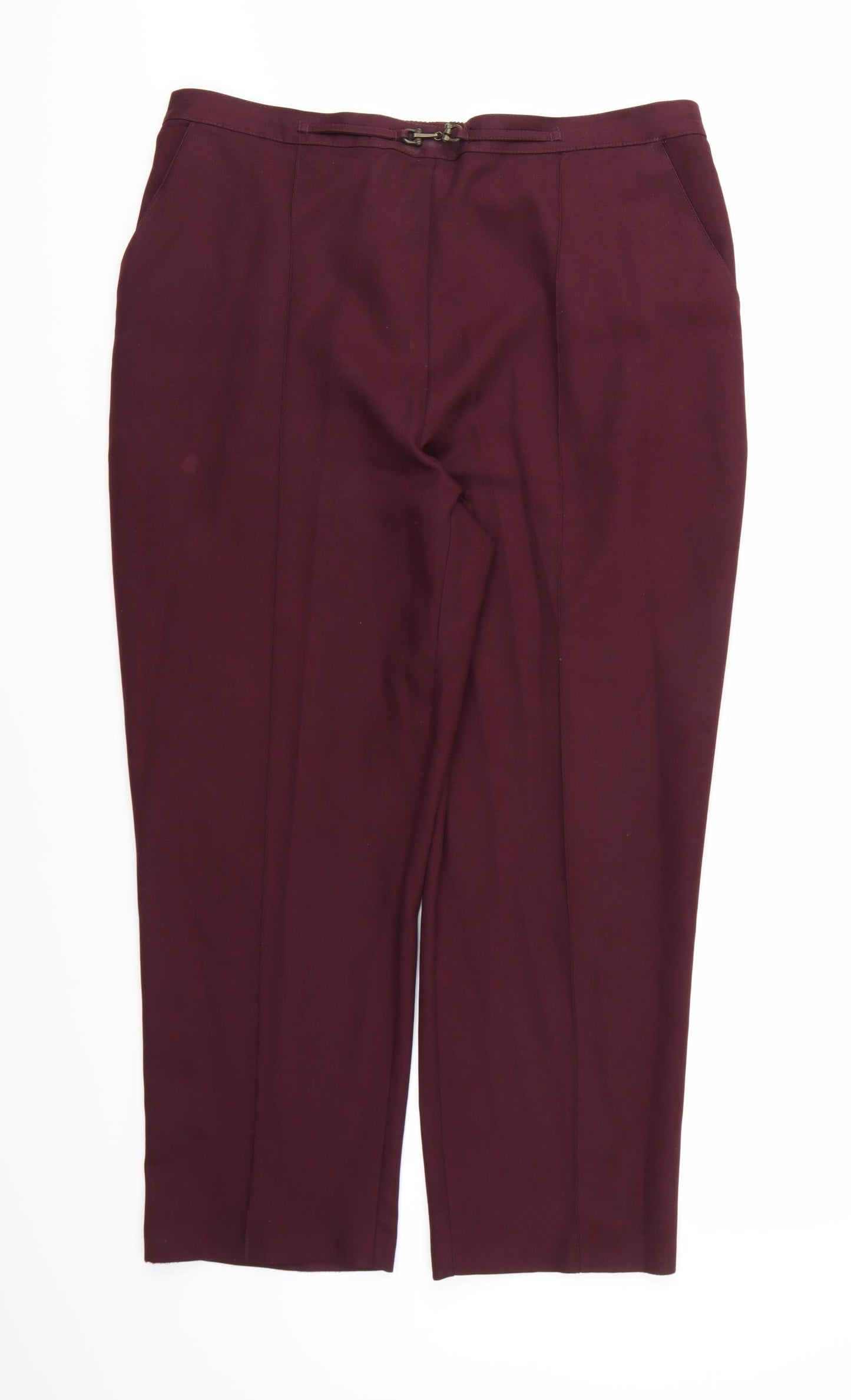 Womens UK Size 18 Papaya Regular Fit  Brown Trousers