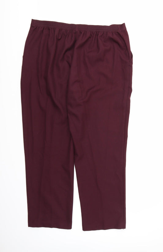 Womens UK Size 18 Papaya Regular Fit  Brown Trousers