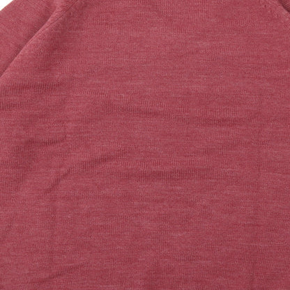 South Bay Mens Red  Knit Pullover Jumper Size M