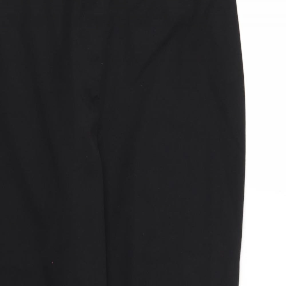 TU Womens Black  Rayon Trousers  Size 14 L26 in
