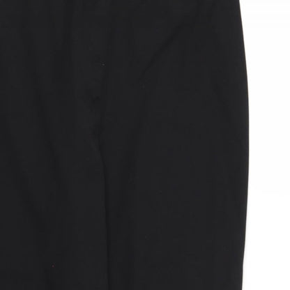 TU Womens Black  Rayon Trousers  Size 14 L26 in