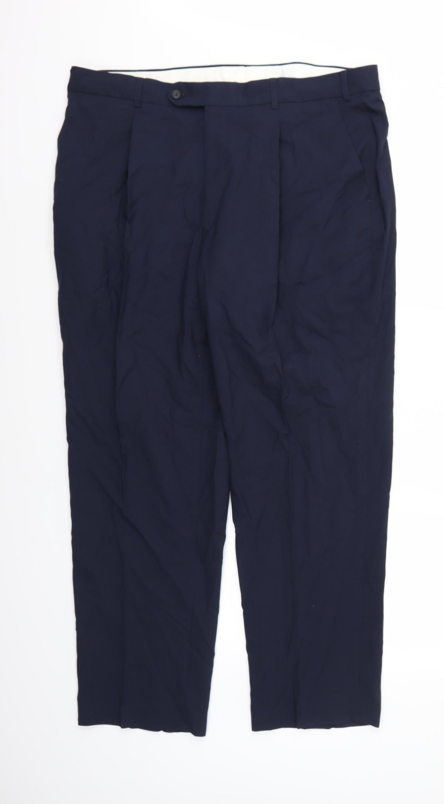 Essentials Mens Blue  Rayon Trousers   L29 in