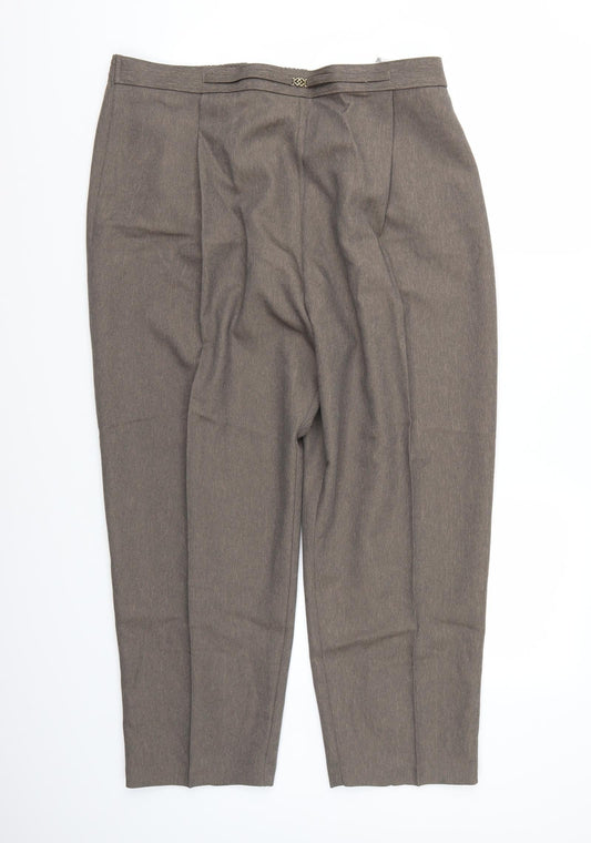 Berkertex Womens Brown  Rayon Trousers  Size 20 L24 in