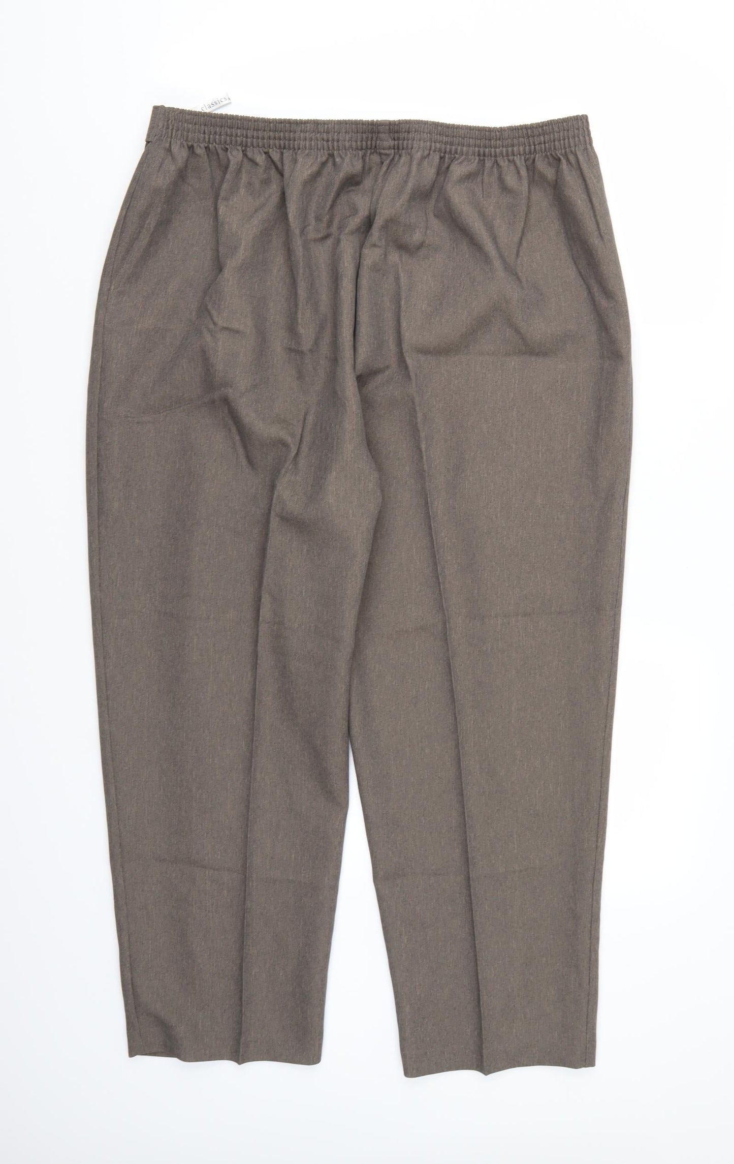 Womens UK Size 20 Berkertex Regular Fit  Brown Trousers