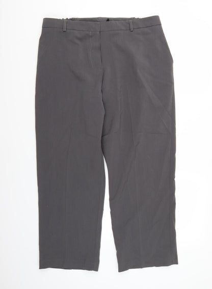 Womens UK Size 18 Essential Collection Regular Fit  Grey Trousers
