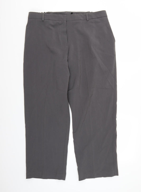 Womens UK Size 18 Essential Collection Regular Fit  Grey Trousers