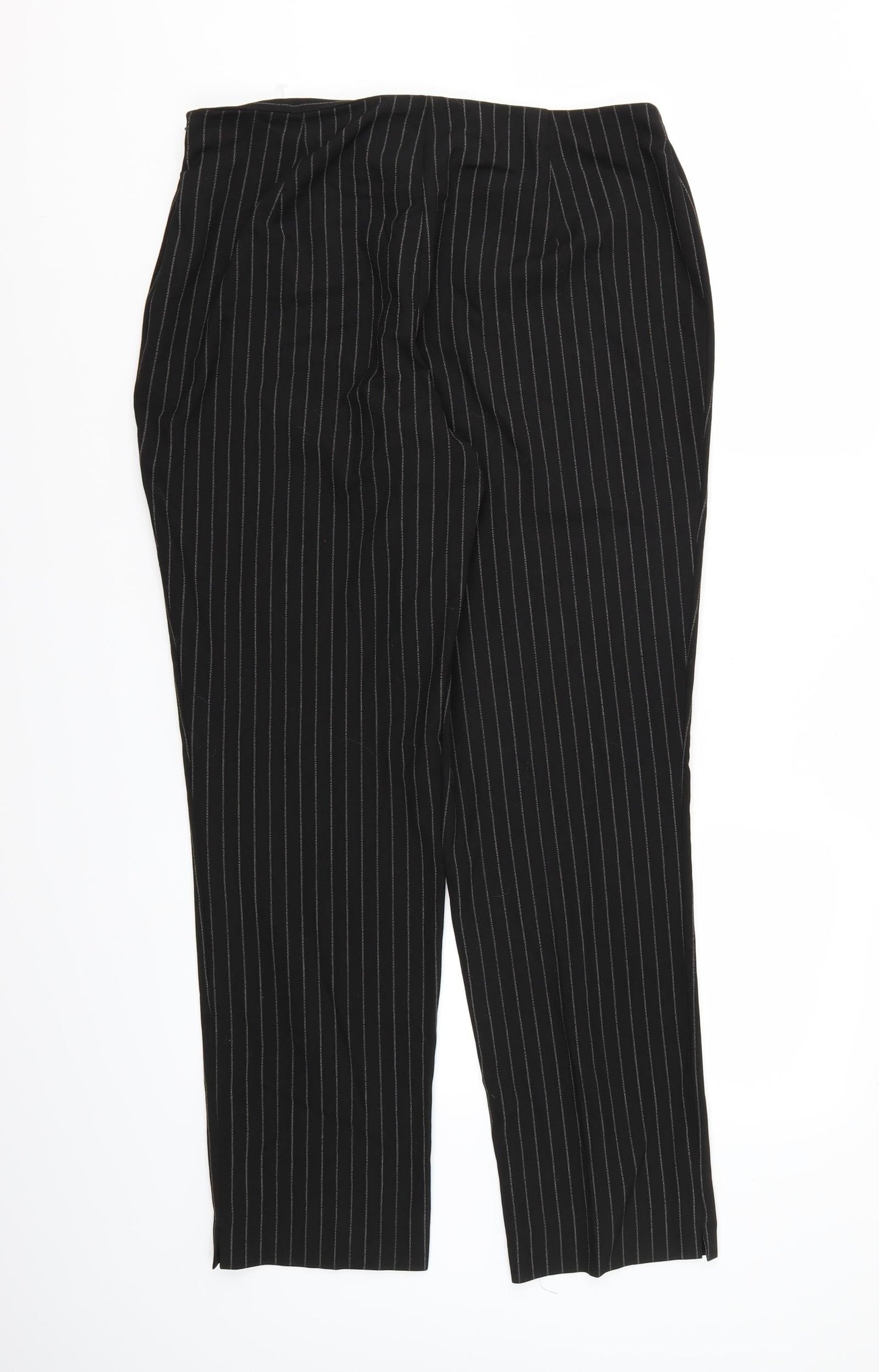 Womens UK Size 16 Marks and Spencer Regular Fit  Black Trousers