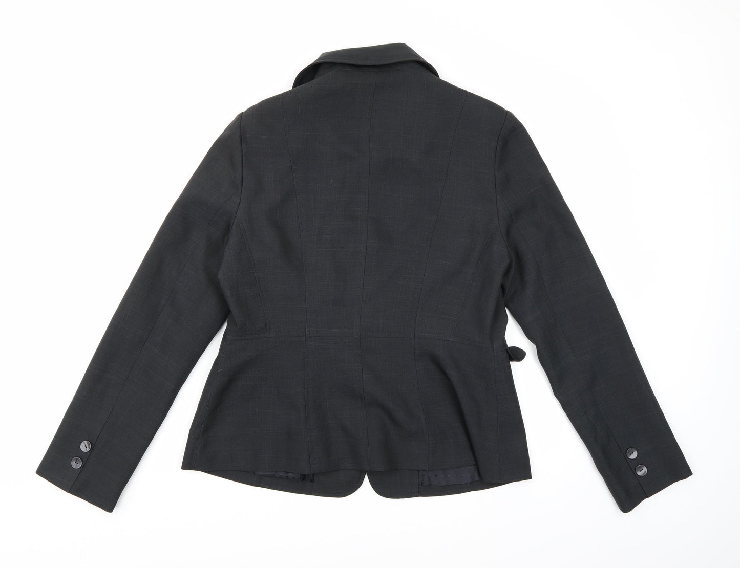 Autonomy Womens Grey Check Rayon Jacket Suit Jacket Size 14