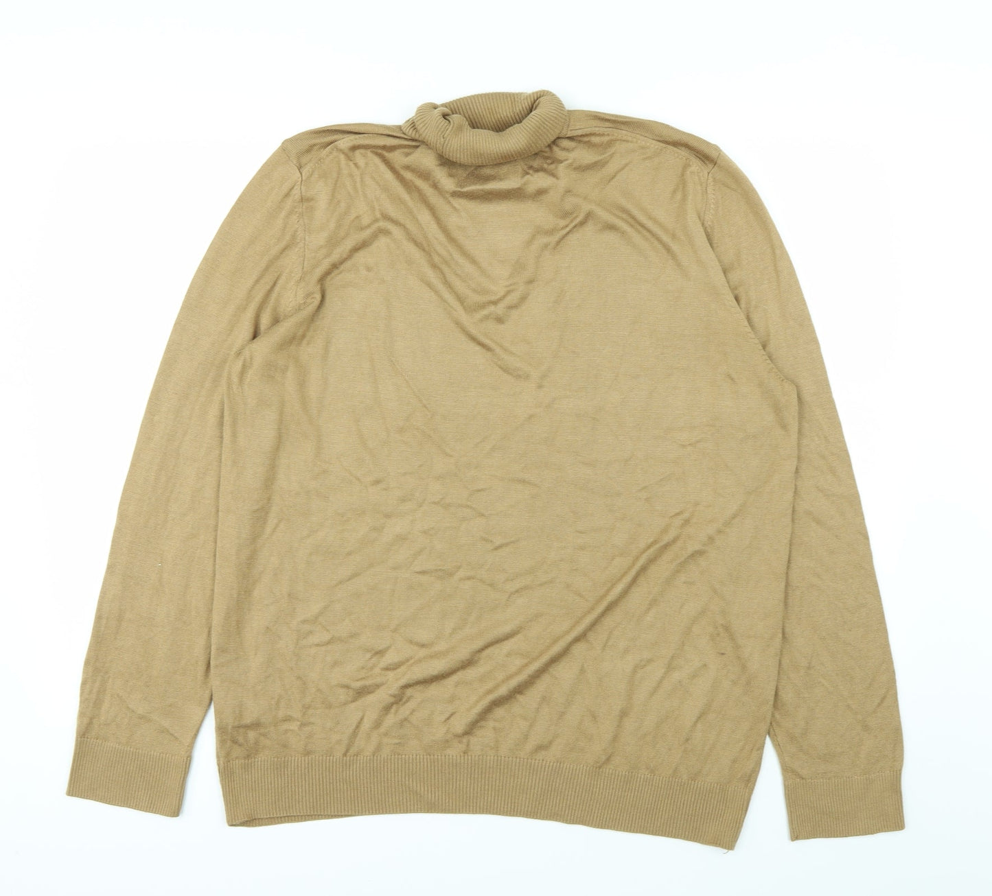 Womens UK Size XL Burton Beige Basic T-Shirt