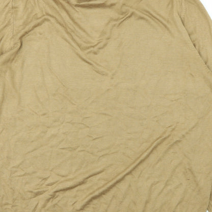 Womens UK Size XL Burton Beige Basic T-Shirt
