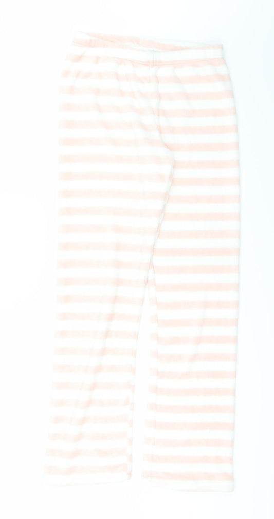 love to lounge Womens Pink Striped  Trousers  Size 12 L28 in