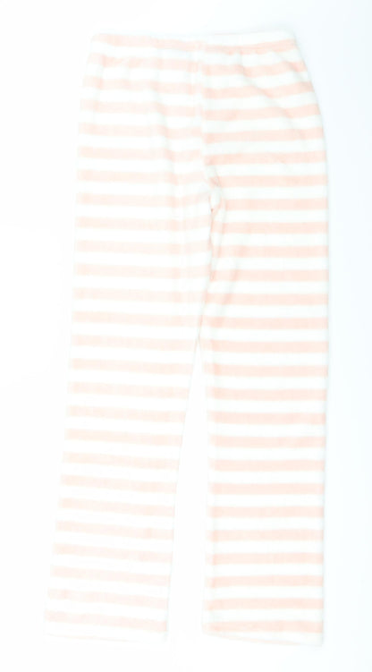 love to lounge Womens Pink Striped  Trousers  Size 12 L28 in
