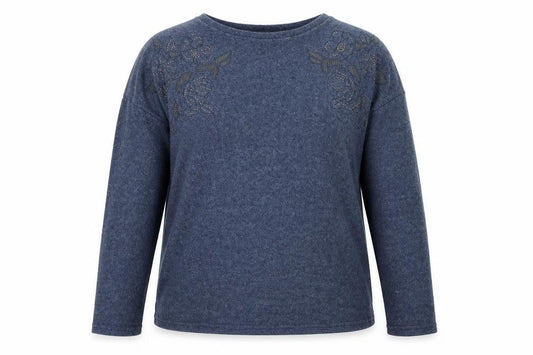 Nutmeg Womens Blue   Pullover Jumper Size 14