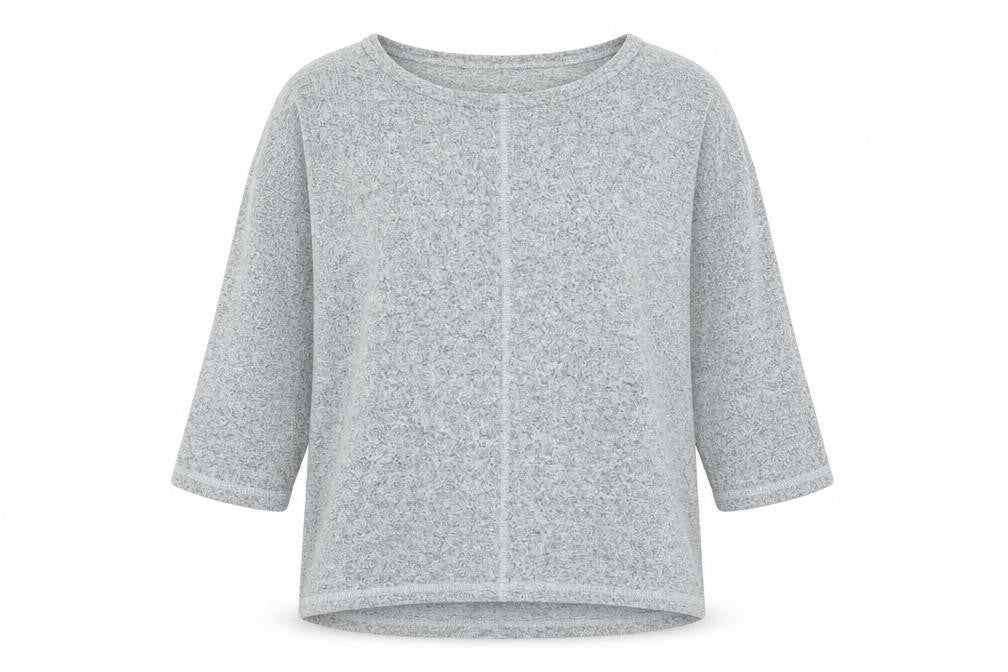 Womens UK Size 10 M&Co Grey Basic T-Shirt