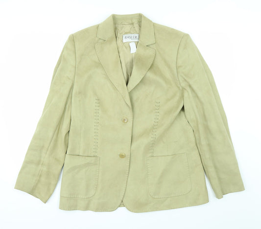 Basler Woman's Green Suit Jacket, Size 12.