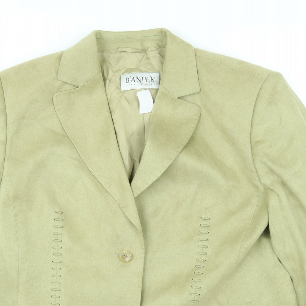 Basler Woman's Green Suit Jacket, Size 12.