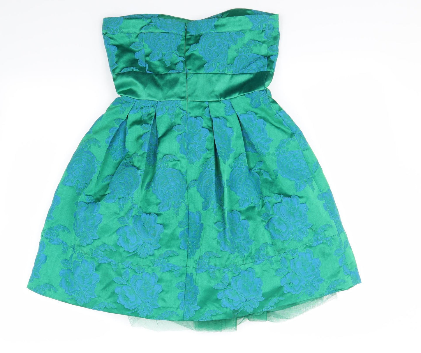 Warehouse Womens Green Floral  Mini  Size 10