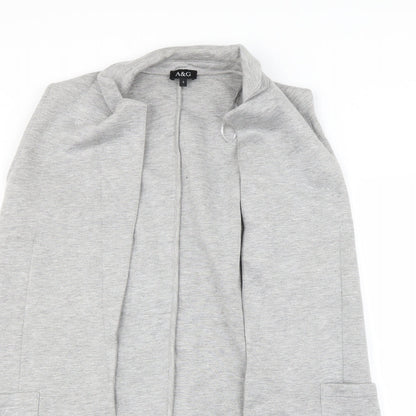 A&G Womens Grey   Cardigan Jumper Size S