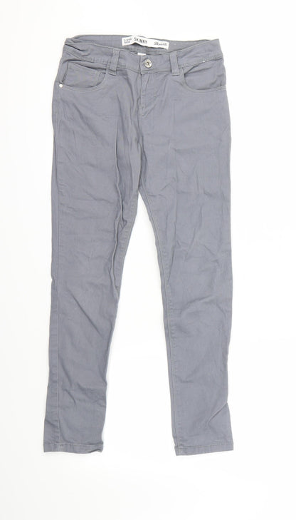 denim&co Girls Grey   Skinny Jeans Size 11-12 Years
