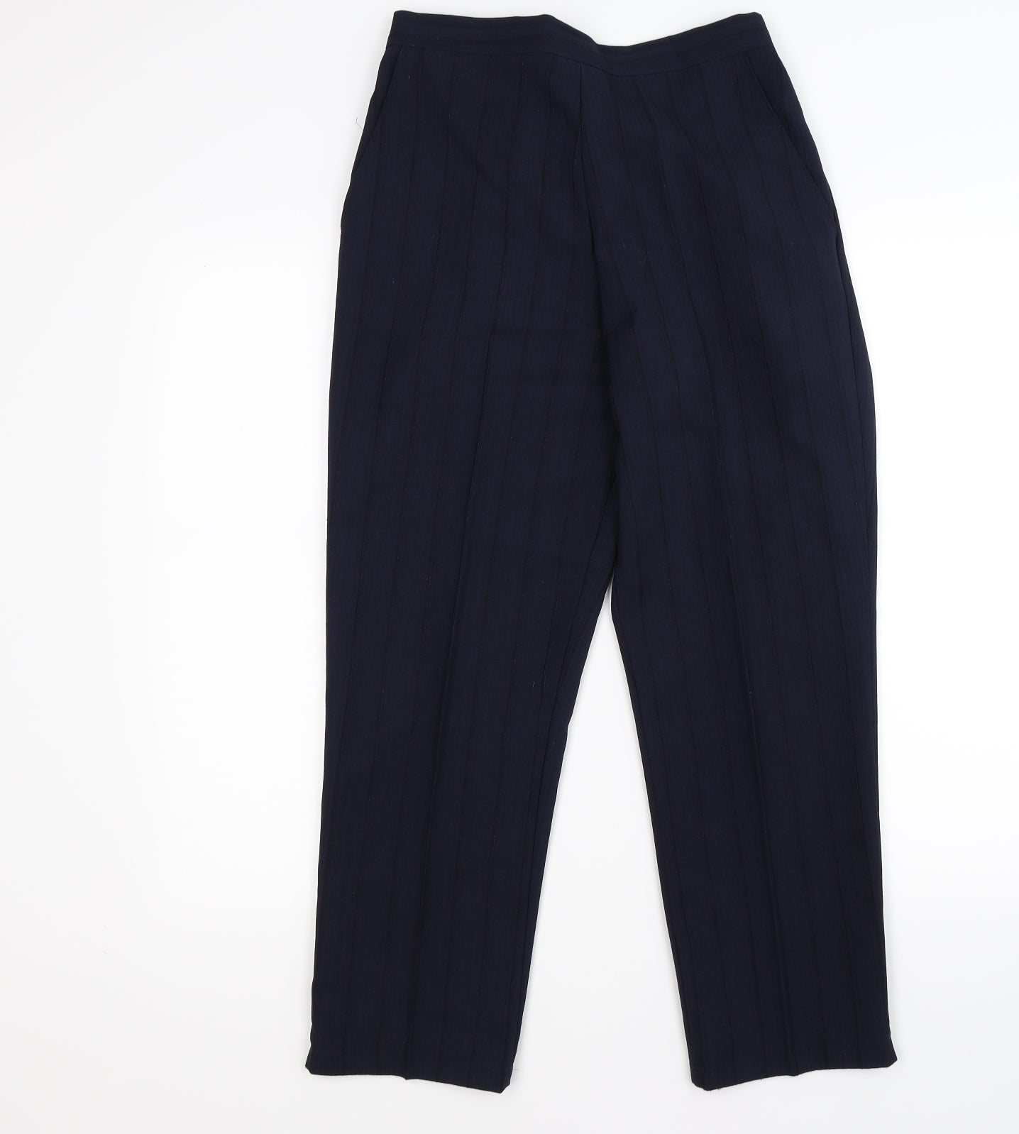Womens UK Size 12 Preworn Regular Fit  Blue Trousers