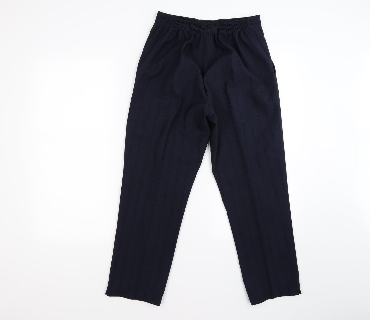 Womens UK Size 12 Preworn Regular Fit  Blue Trousers