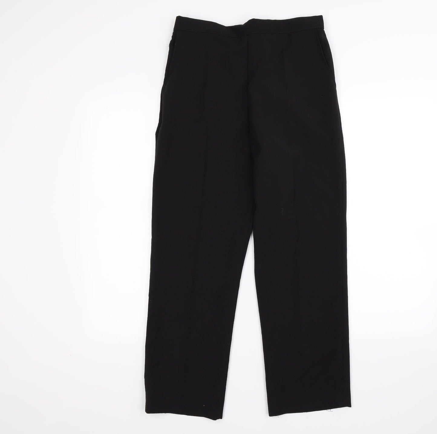 Womens UK Size 12 Preworn Regular Fit  Black Trousers