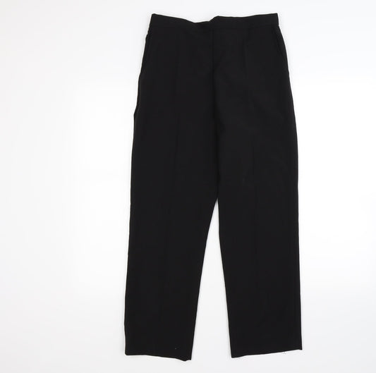 Womens UK Size 12 Preworn Regular Fit  Black Trousers