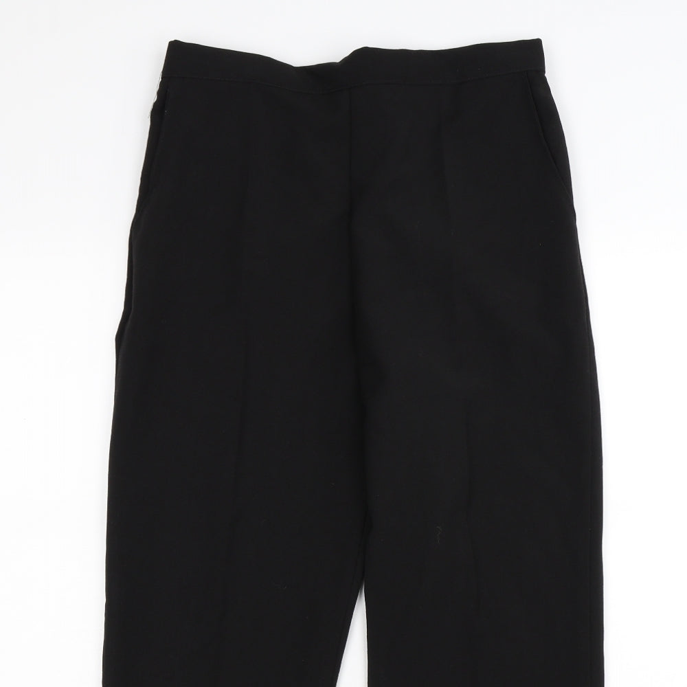 Womens UK Size 12 Preworn Regular Fit  Black Trousers
