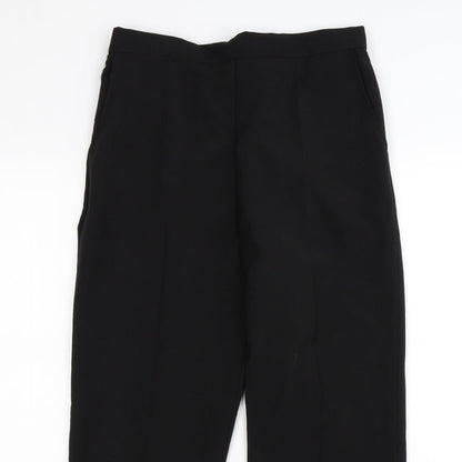 Womens UK Size 12 Preworn Regular Fit  Black Trousers
