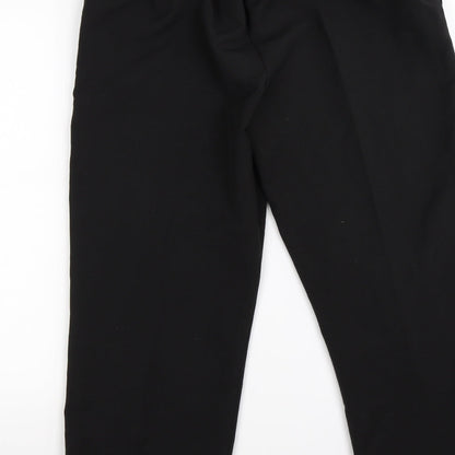 Womens UK Size 12 Preworn Regular Fit  Black Trousers