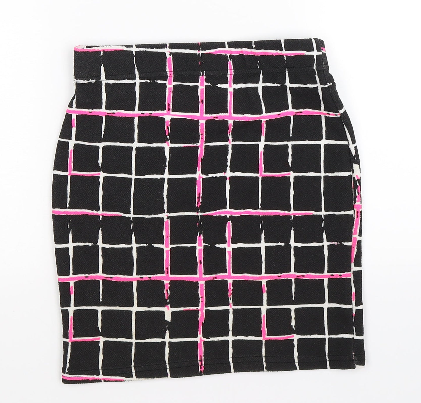 Select Womens Black Check Knit Straight & Pencil Skirt Size 6