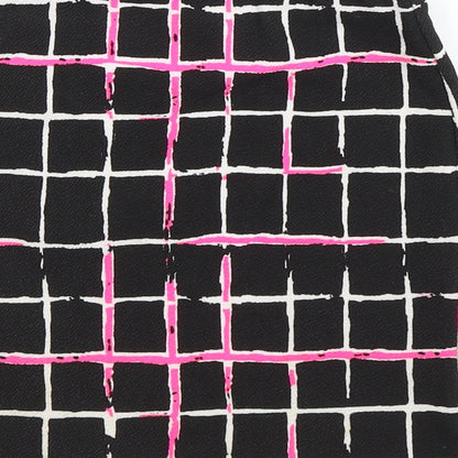 Select Womens Black Check Knit Straight & Pencil Skirt Size 6