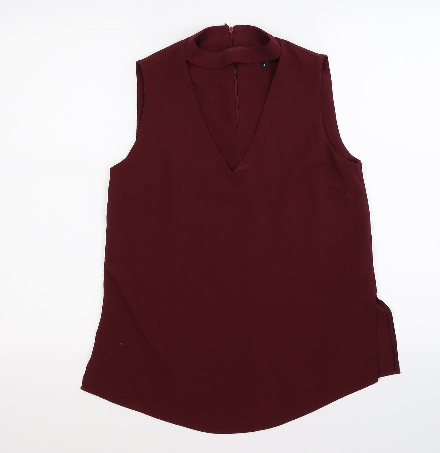 Womens UK Size 8 New Look Purple Tunic Tank