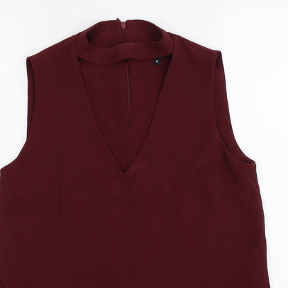 Womens UK Size 8 New Look Purple Tunic Tank