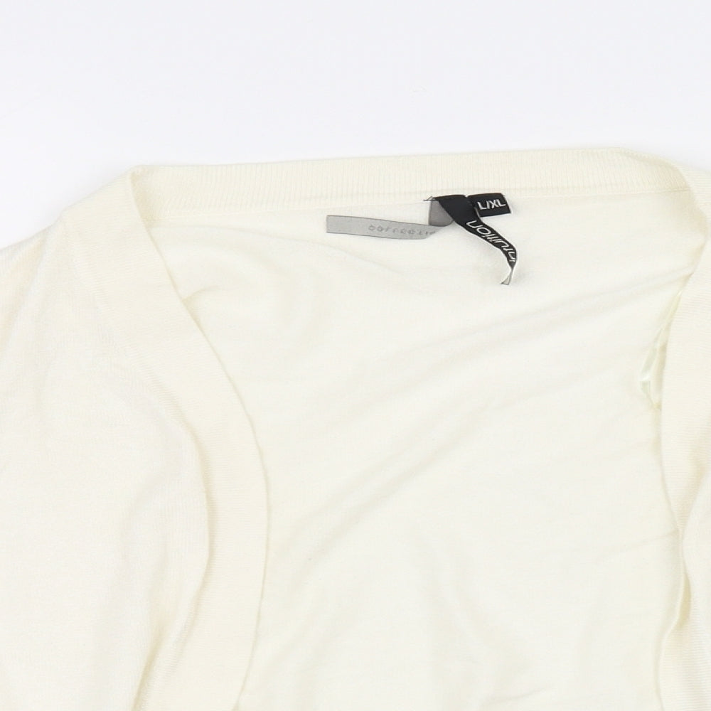 intuition Womens Ivory   Cardigan Jumper Size L