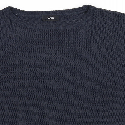 Womens UK Size M Wallis Blue Basic Blouse