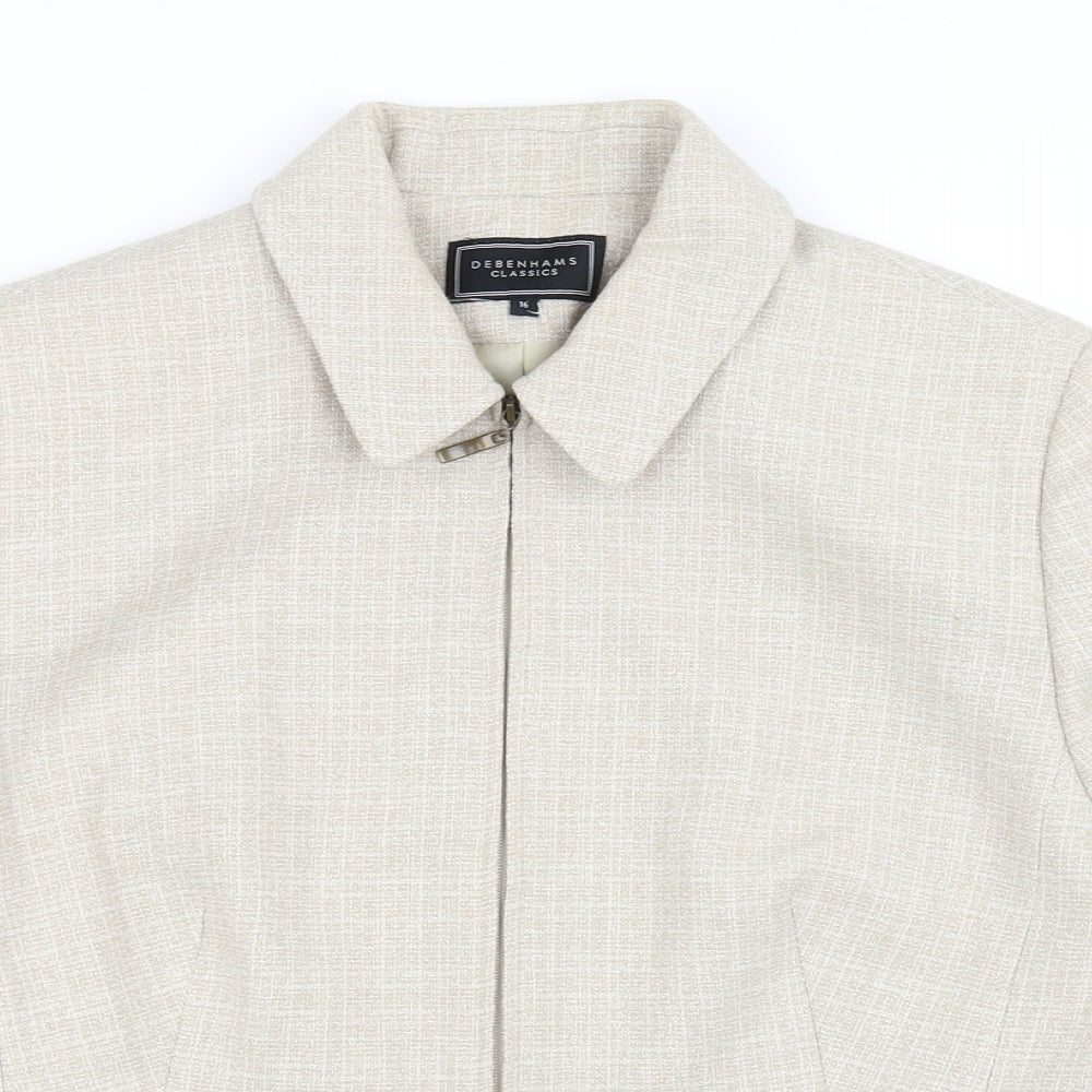 Womens UK Size 16 Debenhams Beige Jacket
