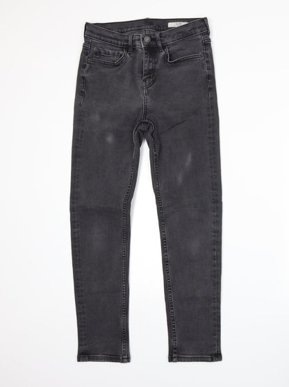 Womens UK Size 10 Marks and Spencer Regular Fit Skinny Grey Jeans