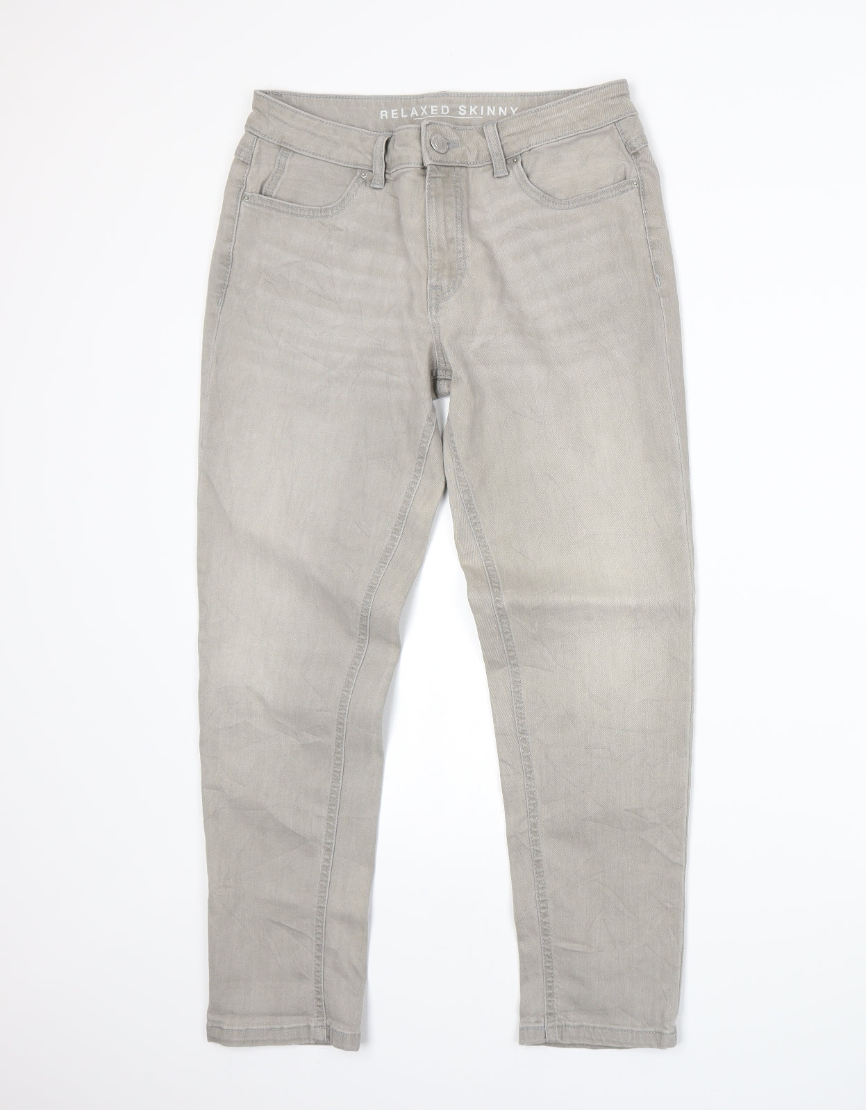 Womens UK Size 10 Marks and Spencer Regular Fit Skinny Grey Jeans