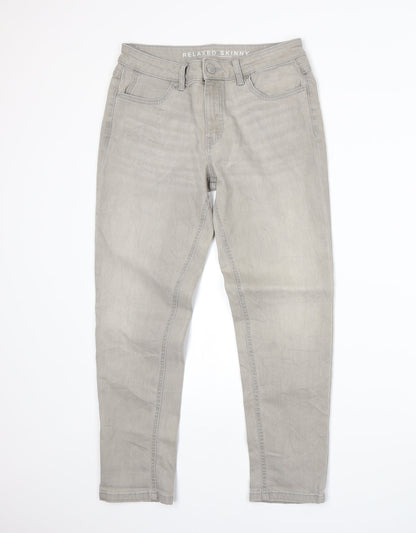 Womens UK Size 10 Marks and Spencer Regular Fit Skinny Grey Jeans