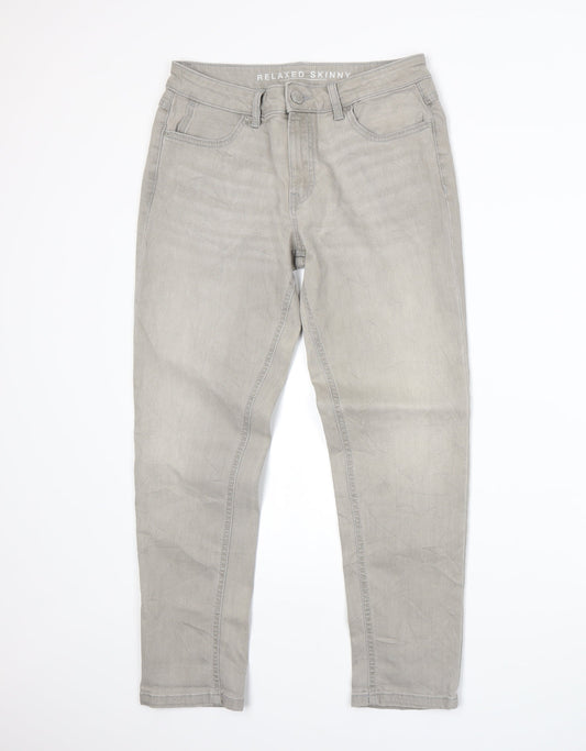 Womens UK Size 10 Marks and Spencer Regular Fit Skinny Grey Jeans