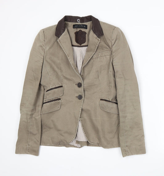 Zara Womens Beige   Jacket Suit Jacket Size S