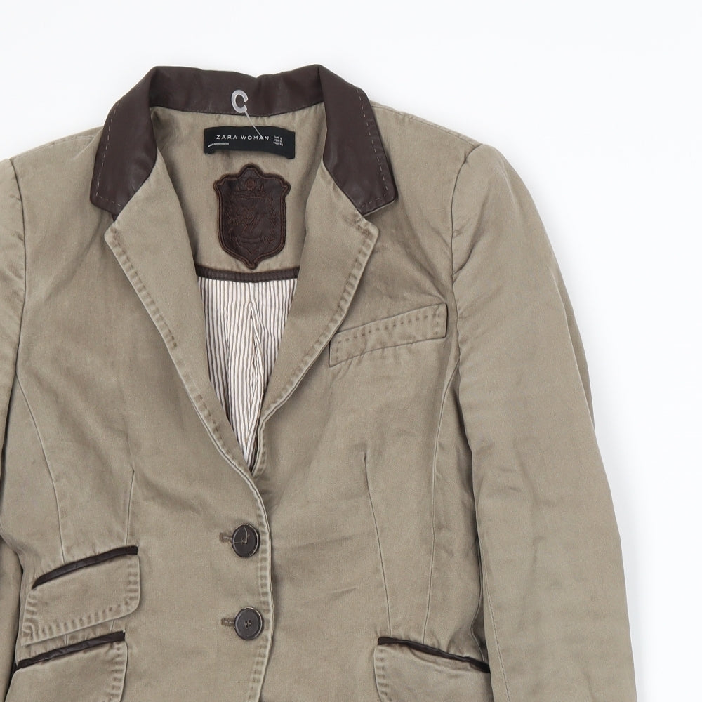 Zara Womens Beige   Jacket Suit Jacket Size S