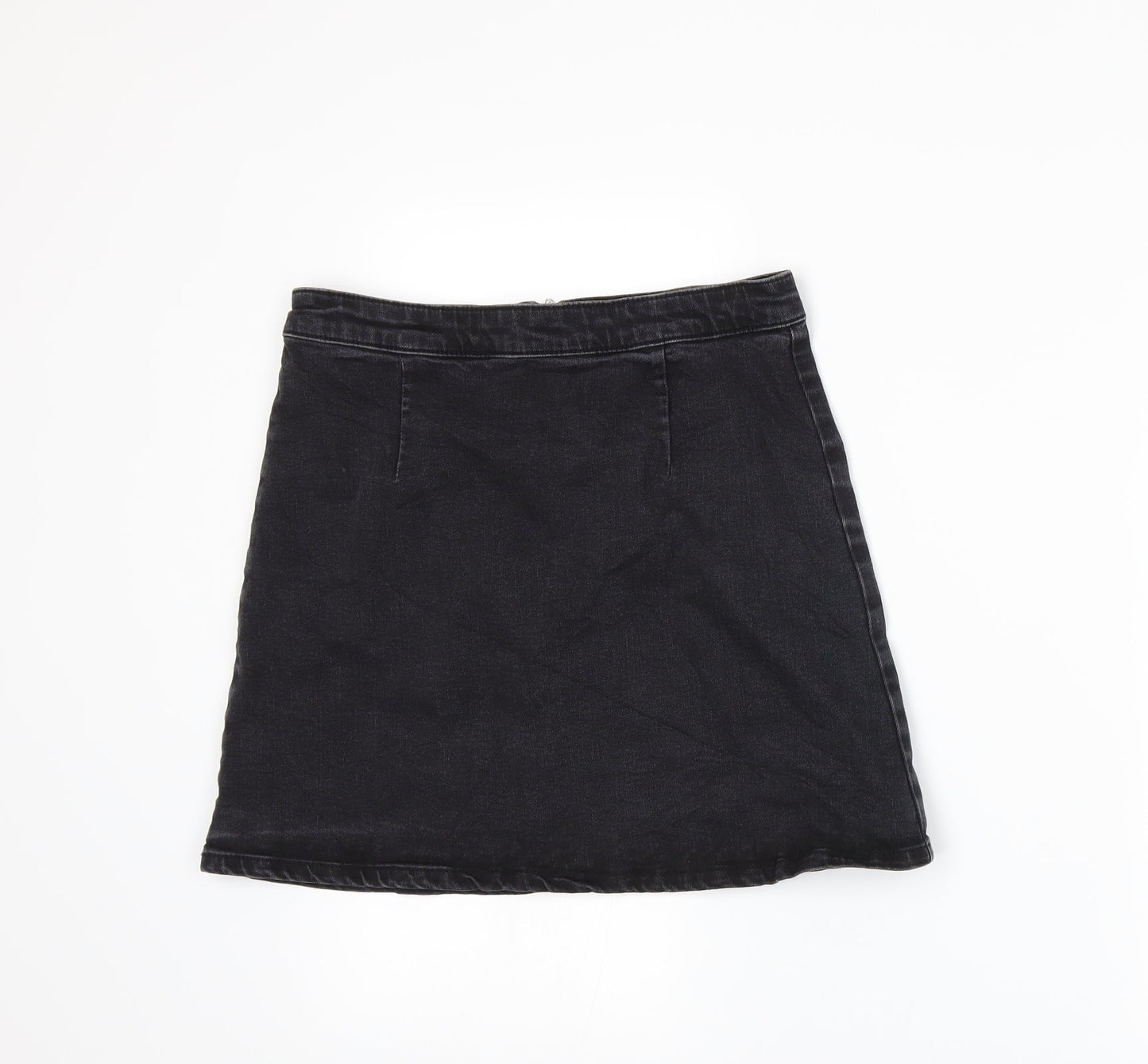 ASOS Womens Grey  Denim A-Line Skirt Size 10