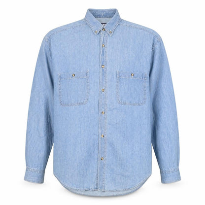 Mens UK Size M Zantos Blue  Button-Up Long Sleeve Casual Shirt