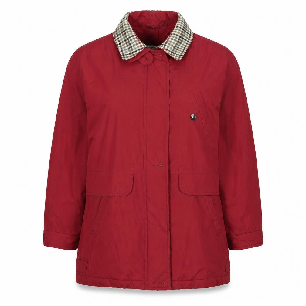 Womens UK Size 16 NuAge Red Rain Coat
