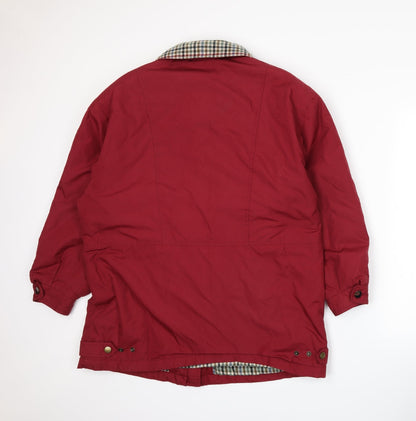 Womens UK Size 16 NuAge Red Rain Coat